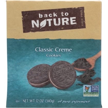 BACK TO NATURE: Classic Sandwich Creme Cookie, 12 oz