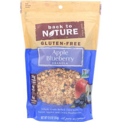 BACK TO NATURE: Gluten-Free Apple Blueberry Granola, 12.5 oz