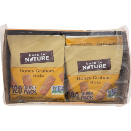BACK TO NATURE: Grab & Go Mini Honey Graham Sticks Cookie 8-1oz, 8 oz
