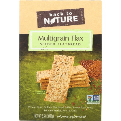 BACK TO NATURE: Multigrain Flax Seed Crackers, 5.5 oz