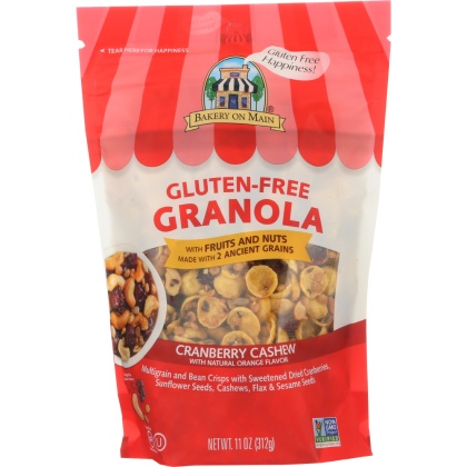 BAKERY ON MAIN: Gluten Free Granola Cranberry Orange Cashew, 11 oz