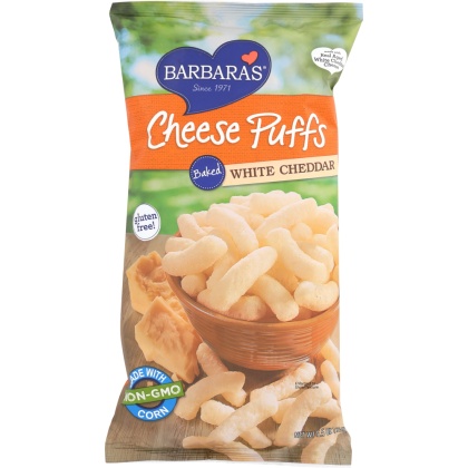 BARBARA\'S BAKERY: Cheese Puffs Baked White Cheddar, 5.5 oz