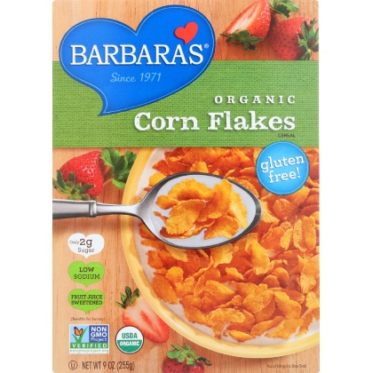 BARBARA\'S BAKERY: Organic Corn Flakes, 9 Oz