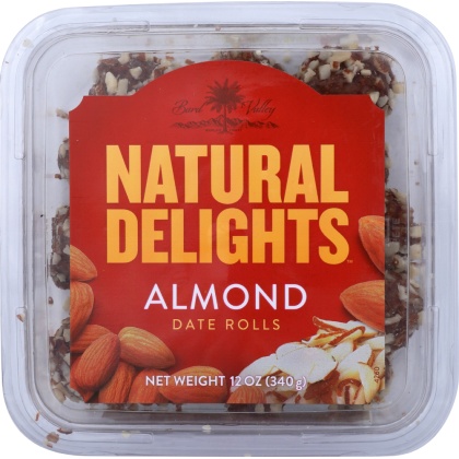 BARD VALLEY: Natural Delights Almond Date Rolls 12 Oz