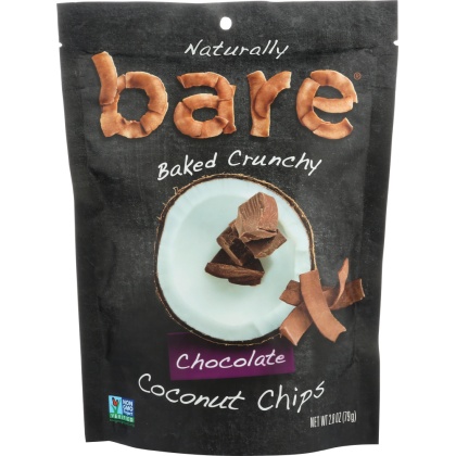 BARE FRUIT: Chocolate Coconut Chips, 2.8 oz