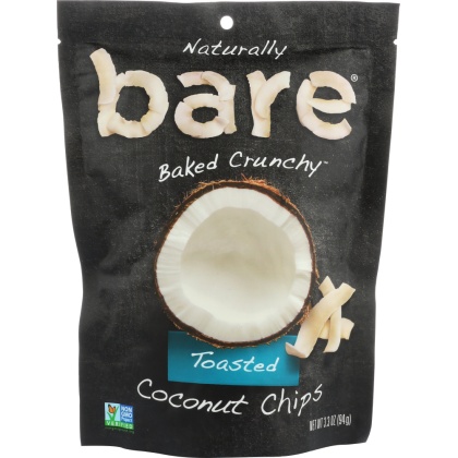 BARE FRUIT: Toasted Coconut Chips, 3.3 oz