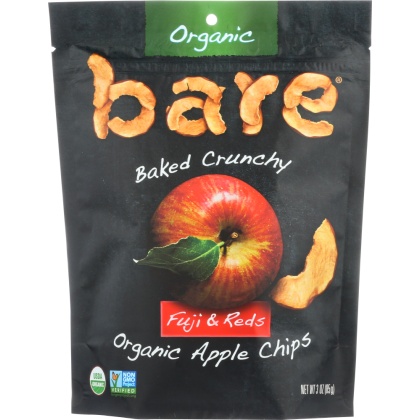 BARE: Organic Crunchy Apple Chips Fuji and Reds, 3 oz