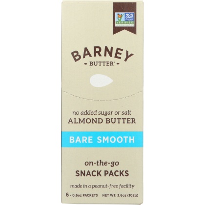 BARNEY BUTTER: Almond Butter Bare Smooth 6 Pack 3.6 Oz