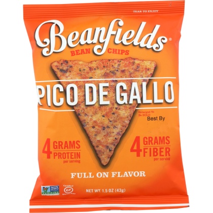 BEANFIELDS: Bean Chips Pico De Gallo, 1.5 oz