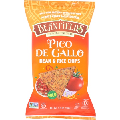 BEANFIELDS: Bean & Rice Chips Pico De Gallo, 6 Oz