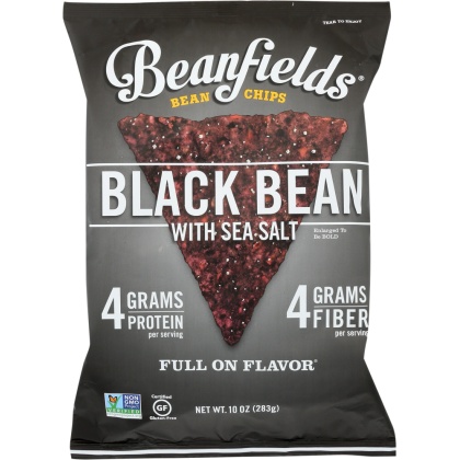 BEANFIELDS: Black Bean with Sea Salt Chips, 10 oz