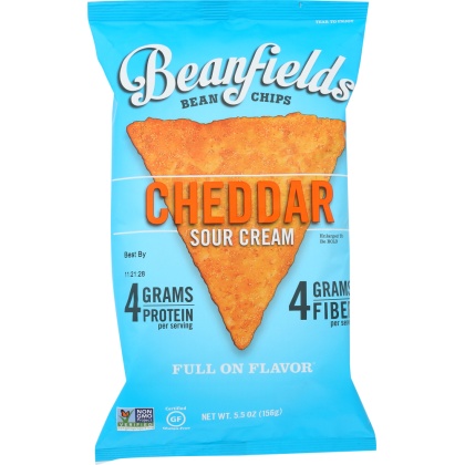 BEANFIELDS: Cheddar Sour Cream Bean Chips, 5.5 oz