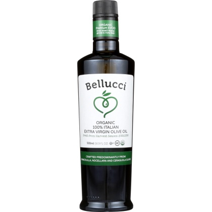 BELLUCCI: Premium Certified Organic Extra Virgin Olive Oil, 16.9 Oz
