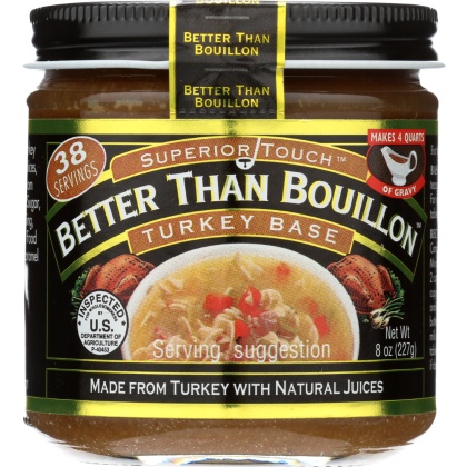 BETTER THAN BOUILLON: Superior Touch Turkey Base, 8 oz