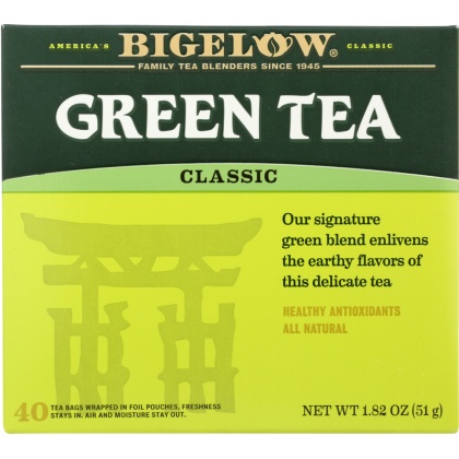 BIGELOW: Green Tea Classic 40 Bags, 1.82 oz