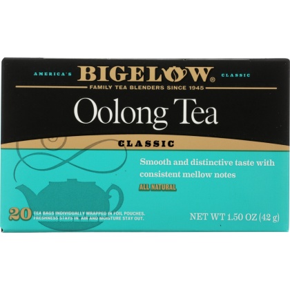 BIGELOW: Oolong Tea Classic 20 Tea Bags, 1.50 oz