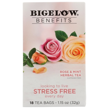 BIGELOW: Rose & Mint Herbal Tea, 1.15 oz