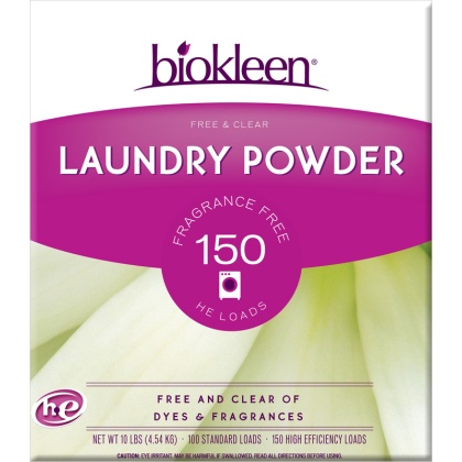 BIO KLEEN: Free & Clear Laundry Powder, 10 lb