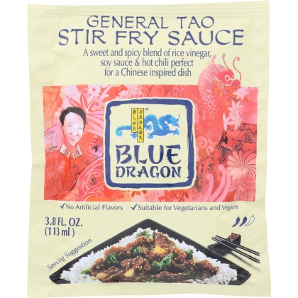 BLUE DRAGON: General Tao Stir Fry Sauce, 3.8 oz