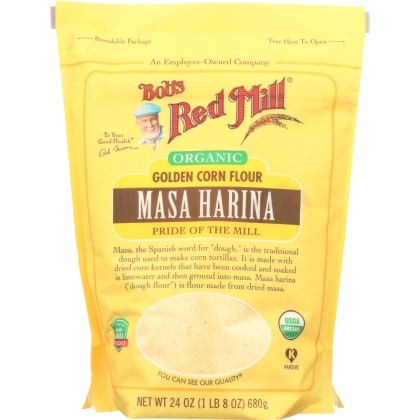 BOB\'S RED MILL: Organic Golden Corn Flour Masa Harina, 24 oz