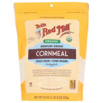 BOB\'S RED MILL: Organic Medium Grind Cornmeal, 24 oz