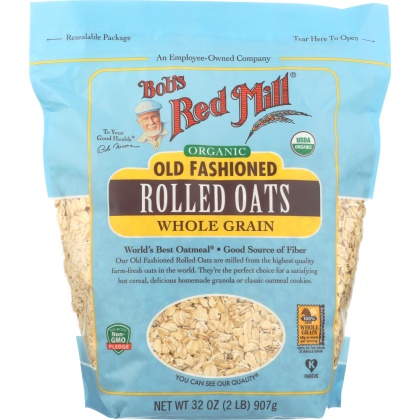 BOB\'S RED MILL: Organic Old Fashioned Rolled Oats Whole Grain, 32 oz