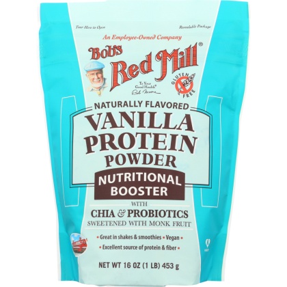 BOB\'S RED MILL: Protein Powder Nutritional Booster Vanilla, 16 oz