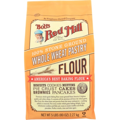 BOB\'S RED MILL: Stone Ground Whole Wheat Pastry Flour, 5 lb