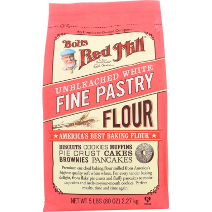 BOB\'S RED MILL: Unbleached White Fine Pastry Flour, 5 lb