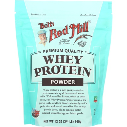 BOB\'S RED MILL: Whey Protein Powder, 12 oz