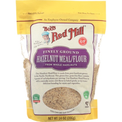 BOBS RED MILL: Finely Ground Hazelnut Meal/Flour, 14 oz