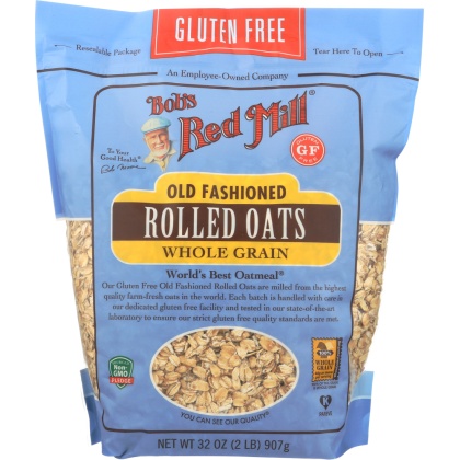BOBS RED MILL: Gluten Free Organic Old Fashioned Rolled Oats, 32 oz