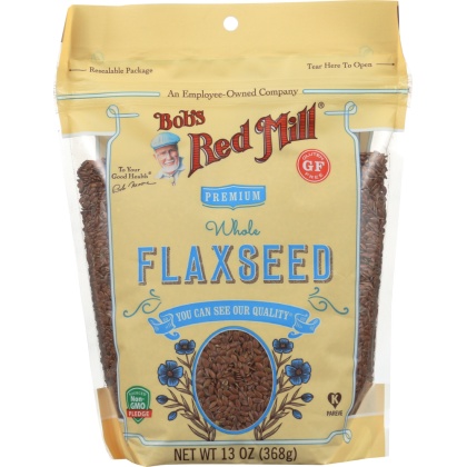 BOBS RED MILL: Premium Whole Flaxseed Brown, 13 oz