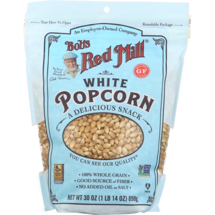 BOBS RED MILL: Whole Kernel Popcorn White, 30 oz