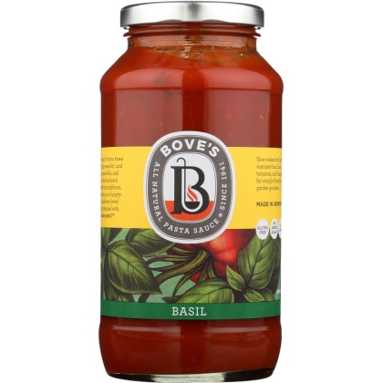 BOVES OF VERMONT: Pasta Basil Sauce, 24 oz