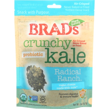 BRADS RAW: Crunchy Kale Radical Ranch with Probiotic, 2 oz