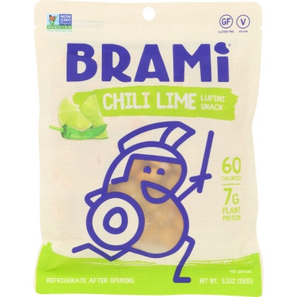 BRAMI LUPINI SNACK: Bean Chili Lime, 5.3 oz