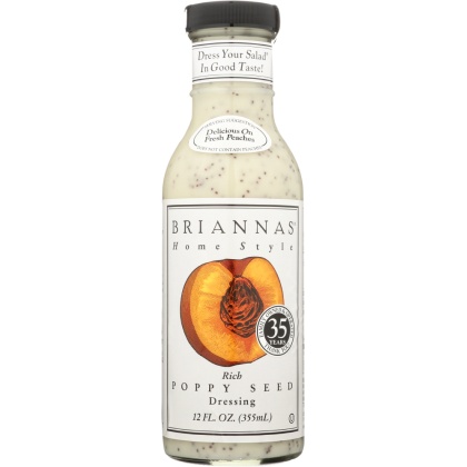 BRIANNAS: Home Style Dressing Rich Poppy Seed, 12 oz