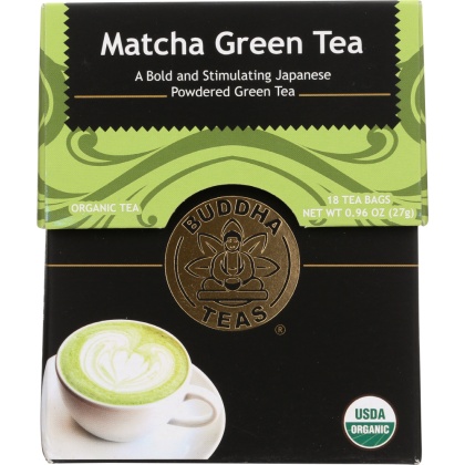 BUDDHA TEAS: Green Tea Matcha, 0.96 oz