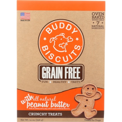 BUDDY BISCUITS: Baked Peanut Butter Dog Biscuits, 14 oz