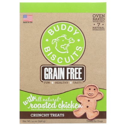 BUDDY BISCUITS: Treat Baked Dog Roasted Chicken, 14 oz