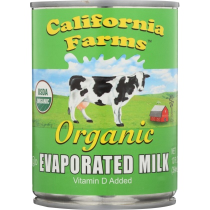 CALIFORNIA FARMS: Organic Evaporated Milk, 12 oz