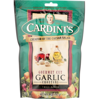 CARDINI\'S: Gourmet Cut Garlic Croutons, 5 oz