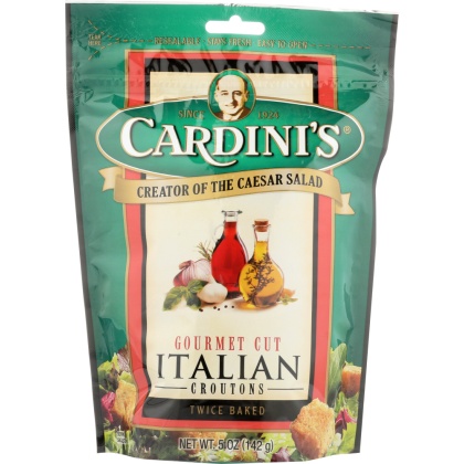 CARDINI\'S: Twice Baked Gourmet Cut Italian Croutons, 5 oz