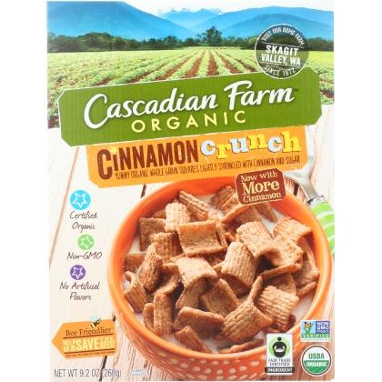 CASCADIAN FARM: Cinnamon Crunch Cereal, 9.2 oz