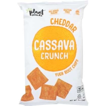 CASSAVA CRUNCH: Yuca Root Chips Cheddar 5 Oz