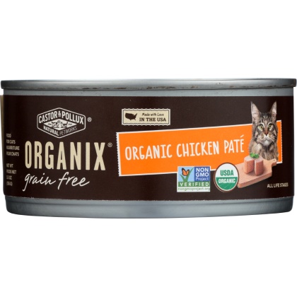 CASTOR & POLLUX: Cat Food Can Organic Chicken Pate, 5.5 oz