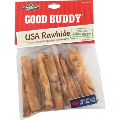 CASTOR & POLLUX: Rawhide Mini Roll 2-3 Inches, 10 pc