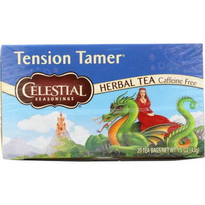 CELESTIAL SEASONINGS: Tension Tamer Herbal Tea Caffeine Free, 20 bg