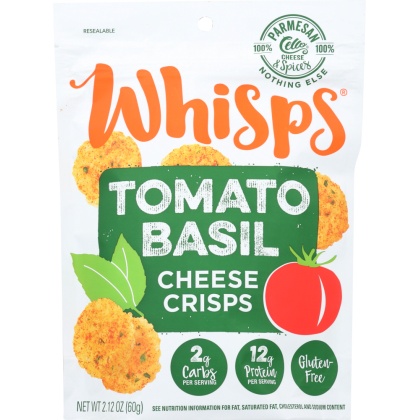 CELLO: Whisps Tomato Basil Cheese Crisps, 2.12 oz